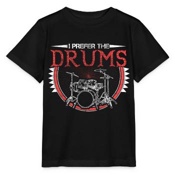 Drums Drumsticks Cadeau - T-shirt bio MINI CREATOR Stanley/Stella Enfant - noir - Devant - Mikhail (115cm)