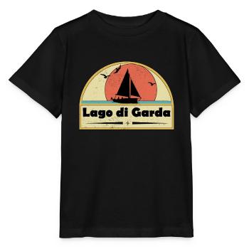 Lago di Garda - Stanley/Stella Kinder T-Shirt MINI CREATOR  - Schwarz - Vorne - Mikhail (115cm)