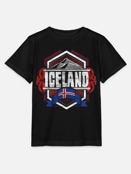 Islande Nordic Pride - T-shirt bio MINI CREATOR Stanley/Stella Enfant - noir