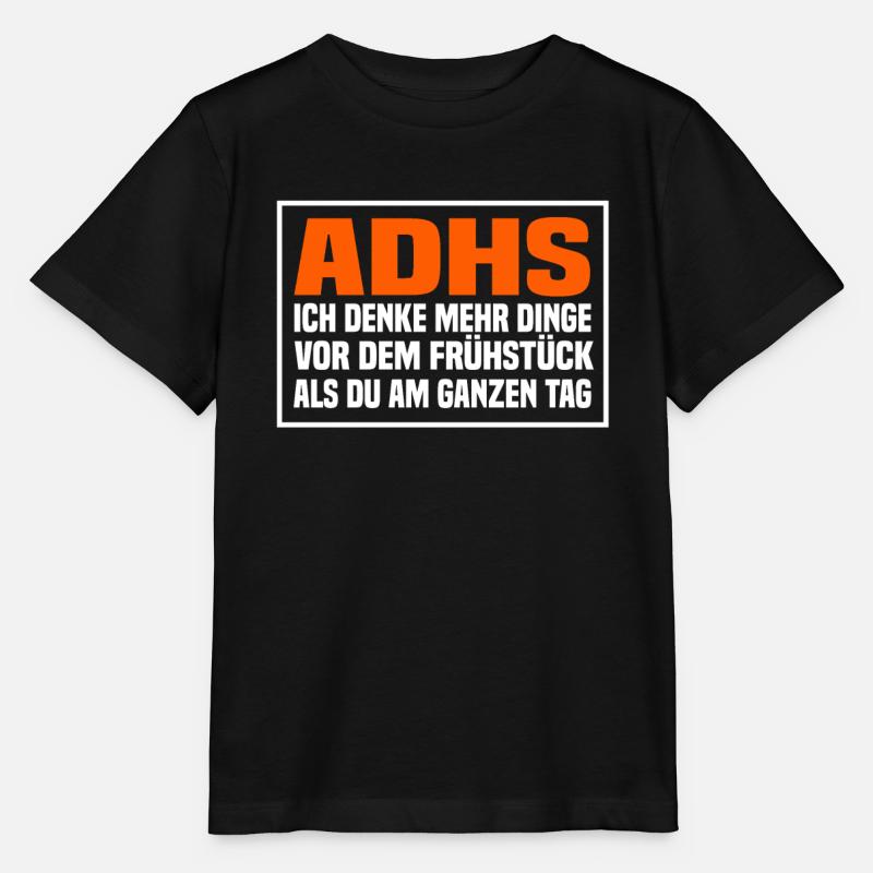 ADHS Spruch - Stanley/Stella Kinder T-Shirt MINI CREATOR  - Schwarz