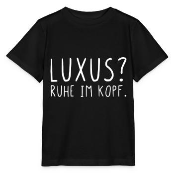 Luxus Ruhe im Kopf - Stanley/Stella Kinder T-Shirt MINI CREATOR  - Schwarz - Vorne - Mikhail (115cm)