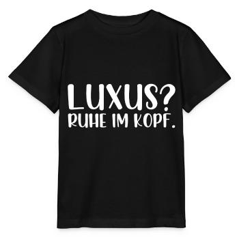 Luxus Ruhe im Kopf - Stanley/Stella Kinder T-Shirt MINI CREATOR  - Schwarz - Vorne - Mikhail (115cm)