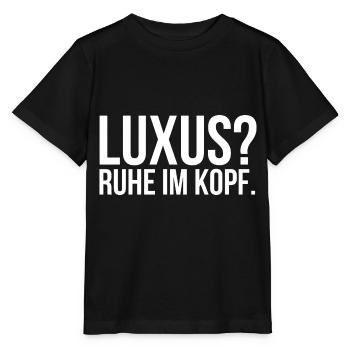 Luxus Ruhe im Kopf - Stanley/Stella Kinder T-Shirt MINI CREATOR  - Schwarz - Vorne - Mikhail (115cm)