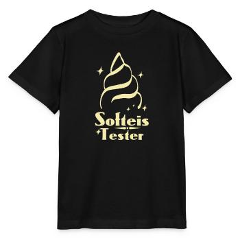 Softeis Tester - Stanley/Stella Kinder T-Shirt MINI CREATOR  - Schwarz - Vorne - Mikhail (115cm)