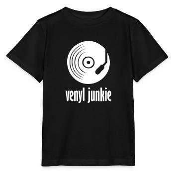Venyl junkie - Stanley/Stella Kinder T-Shirt MINI CREATOR  - Schwarz - Vorne - Mikhail (115cm)