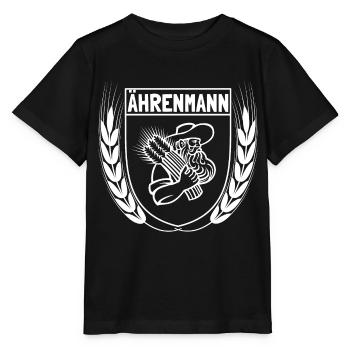Ährenmann - Bauer - Landwirt - Lohner - Stanley/Stella Kinder T-Shirt MINI CREATOR  - Schwarz - Vorne - Mikhail (115cm)