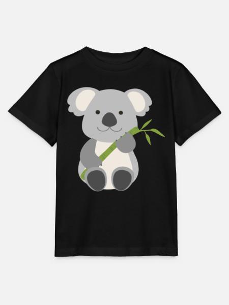 glücklicher Koalabär Koala - Stanley/Stella Kinder T-Shirt MINI CREATOR  - Schwarz