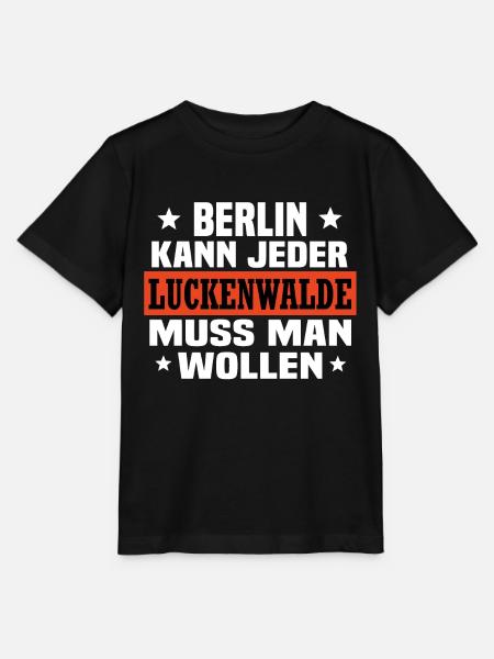 Luckenwalde - Stanley/Stella Kinder T-Shirt MINI CREATOR  - Schwarz