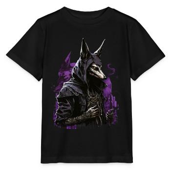 Anubis Totengott Futuristisch Geschenk - Stanley/Stella Kinder T-Shirt MINI CREATOR  - Schwarz - Vorne - Mikhail (115cm)