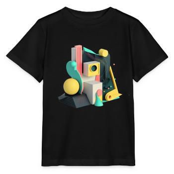 ..3D - T-shirt bio MINI CREATOR Stanley/Stella Enfant - noir - Devant - Mikhail (115cm)