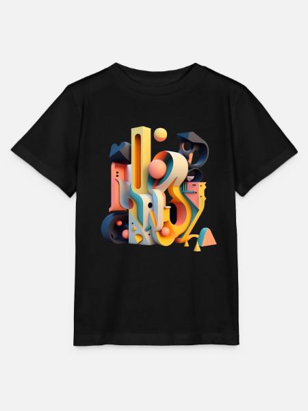 3D - Stanley/Stella Kinder T-Shirt MINI CREATOR - Schwarz