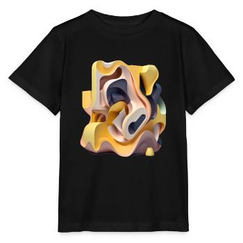 ..3D - T-shirt bio MINI CREATOR Stanley/Stella Enfant - noir - Devant - Mikhail (115cm)
