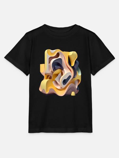 3D - Stanley/Stella Kinder T-Shirt MINI CREATOR  - Schwarz