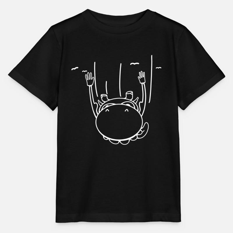Flying Hippo - Stanley/Stella Kinder T-Shirt MINI CREATOR  - Schwarz