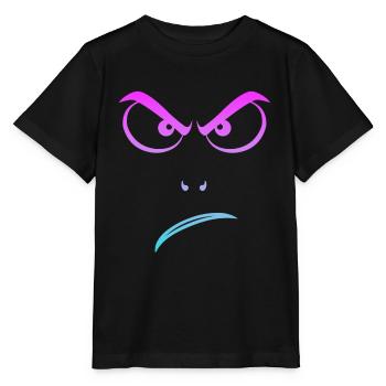 Angry, Grantig, böser Blick, grimmig - Stanley/Stella Kinder T-Shirt MINI CREATOR  - Schwarz - Vorne - Mikhail (115cm)