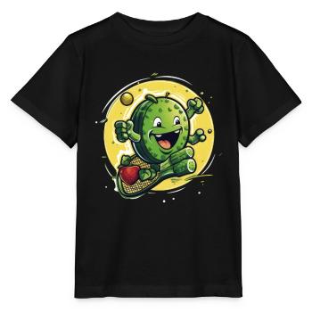 Pickleball Picklepaddle Pickle Sport - Stanley/Stella MINI CREATOR Kids’ T-Shirt - black - Front - Mikhail (115cm)