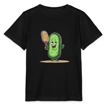 Pickleball Picklepaddle Pickle Sport - Stanley/Stella MINI CREATOR Kids’ T-Shirt - black - Front - Mikhail (115cm)