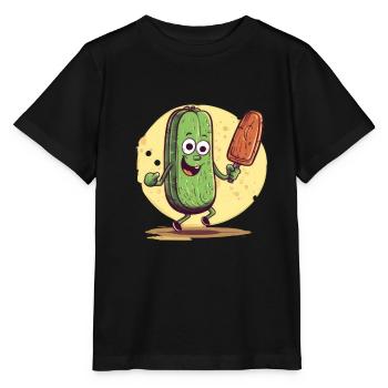 Pickleball Picklepaddle Pickle Sport - Stanley/Stella MINI CREATOR Kids’ T-Shirt - black - Front - Mikhail (115cm)