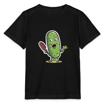 Pickleball Picklepaddle Pickle Sport - Stanley/Stella MINI CREATOR Kids’ T-Shirt - black - Front - Mikhail (115cm)