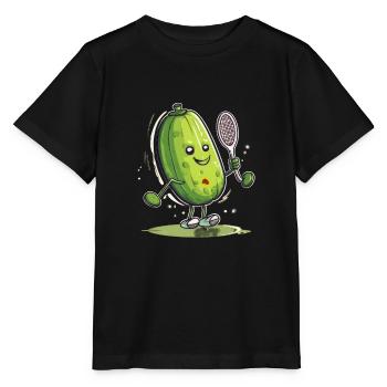 Pickleball Picklepaddle Pickle Sport - Stanley/Stella MINI CREATOR Kids’ T-Shirt - black - Front - Mikhail (115cm)
