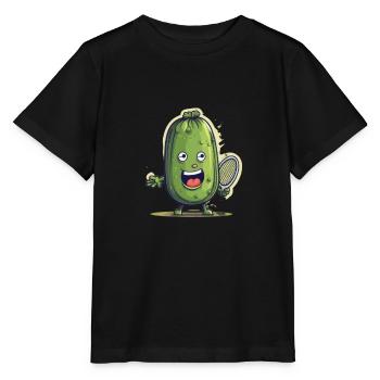 Pickleball Picklepaddle Pickle Sport - Stanley/Stella MINI CREATOR Kids’ T-Shirt - black - Front - Mikhail (115cm)