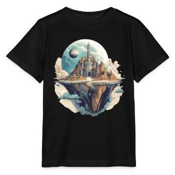 Vie futuriste sur les planètes - T-shirt bio MINI CREATOR Stanley/Stella Enfant - noir - Devant - Mikhail (115cm)