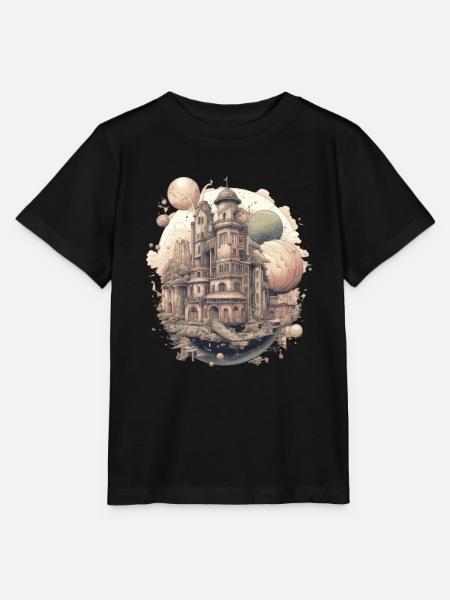 Futuristisch Leben auf Planeten - Stanley/Stella Kinder T-Shirt MINI CREATOR - Schwarz