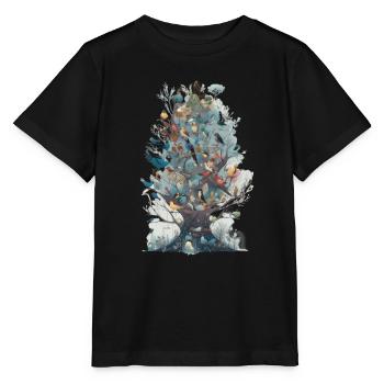 Observation des oiseaux Observateurs d’oiseaux Oiseaux - T-shirt bio MINI CREATOR Stanley/Stella Enfant - noir - Devant - Mikhail (115cm)