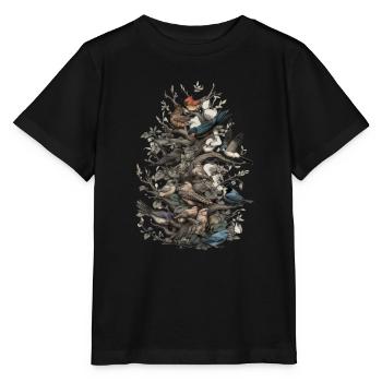 Observation des oiseaux Birdwatchers Oiseaux - T-shirt bio MINI CREATOR Stanley/Stella Enfant - noir - Devant - Mikhail (115cm)
