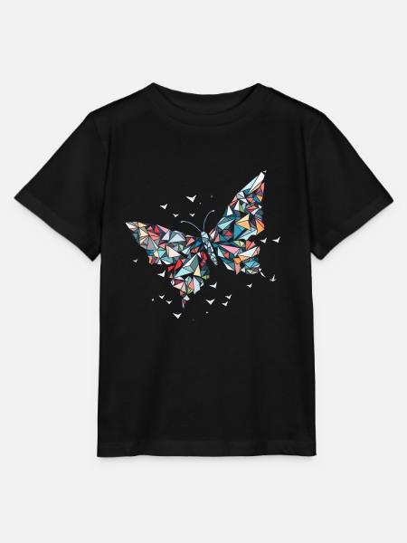Origami Papillon Art Japonais - T-shirt bio MINI CREATOR Stanley/Stella Enfant - noir