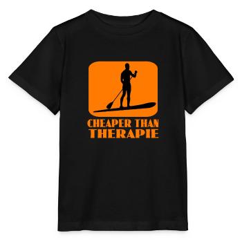 standup paddeln - Stanley/Stella Kinder T-Shirt MINI CREATOR  - Schwarz - Vorne - Mikhail (115cm)