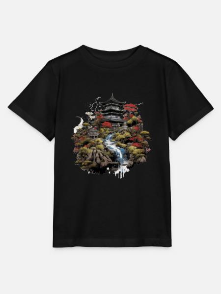 Bonsaï - Jardin Japonais - T-shirt bio MINI CREATOR Stanley/Stella Enfant - noir