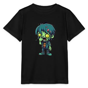 Halloween Zombie Junge - Kawaii süß Monster Horror - Stanley/Stella Kinder T-Shirt MINI CREATOR  - Schwarz - Vorne - Mikhail (115cm)