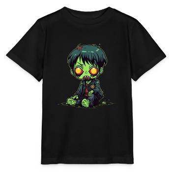Halloween Zombie Junge - Kawaii süß Monster Horror - Stanley/Stella Kinder T-Shirt MINI CREATOR  - Schwarz - Vorne - Mikhail (115cm)