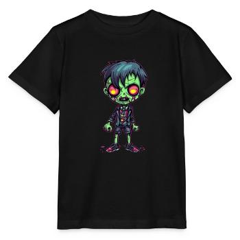 Halloween Zombie Junge - Kawaii süß Monster Horror - Stanley/Stella Kinder T-Shirt MINI CREATOR  - Schwarz - Vorne - Mikhail (115cm)