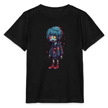 Halloween Zombie Junge - Kawaii süß Monster Horror - Stanley/Stella Kinder T-Shirt MINI CREATOR  - Schwarz - Vorne - Mikhail (115cm)
