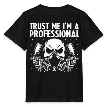 Offre Car Painter pour les carrossiers - T-shirt bio MINI CREATOR Stanley/Stella Enfant - noir - Devant - Mikhail (115cm)