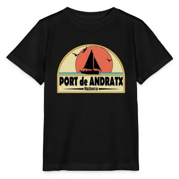 Port de Andratx - Stanley/Stella MINI CREATOR Kids’ T-Shirt - black - Front - Mikhail (115cm)