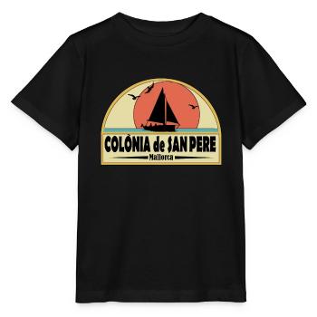 Colonia de San Pere - T-shirt bio MINI CREATOR Stanley/Stella Enfant - noir - Devant - Mikhail (115cm)