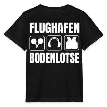 Flughafen Bodenlotse Marshaller Beruf Luftfahrt - Stanley/Stella Kinder T-Shirt MINI CREATOR  - Schwarz - Vorne - Mikhail (115cm)