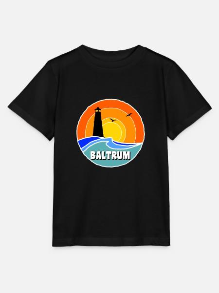 Ostsee Leuchtturm Baltrum - Stanley/Stella Kinder T-Shirt MINI CREATOR - Schwarz