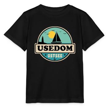 Usedom - Stanley/Stella Kinder T-Shirt MINI CREATOR  - Schwarz - Vorne - Mikhail (115cm)