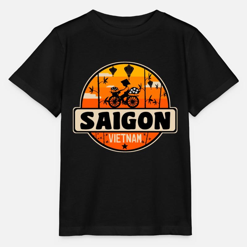 Saigon, Viêt Nam - T-shirt bio MINI CREATOR Stanley/Stella Enfant - noir