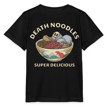Boulettes de viande de nouilles de la mort - T-shirt bio MINI CREATOR Stanley/Stella Enfant - noir - Devant - Mikhail (115cm)