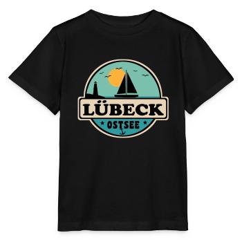 Lübeck - Stanley/Stella Kinder T-Shirt MINI CREATOR  - Schwarz - Vorne - Mikhail (115cm)