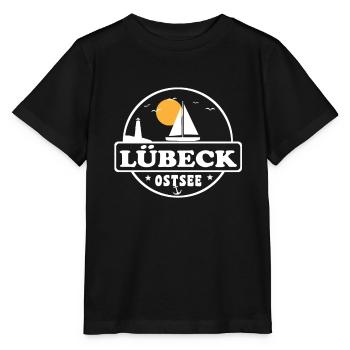 Lübeck - Stanley/Stella Kinder T-Shirt MINI CREATOR  - Schwarz - Vorne - Mikhail (115cm)