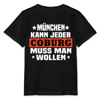 Coburg - Stanley/Stella Kinder T-Shirt MINI CREATOR  - Schwarz - Vorne - Mikhail (115cm)