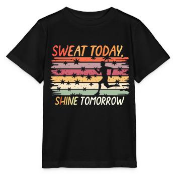 Jogging Fitness Design for Passionate Runners - Stanley/Stella MINI CREATOR Kids’ T-Shirt - black - Front - Mikhail (115cm)