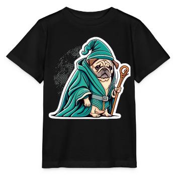 Zauberer - Stanley/Stella Kinder T-Shirt MINI CREATOR  - Schwarz - Vorne - Mikhail (115cm)