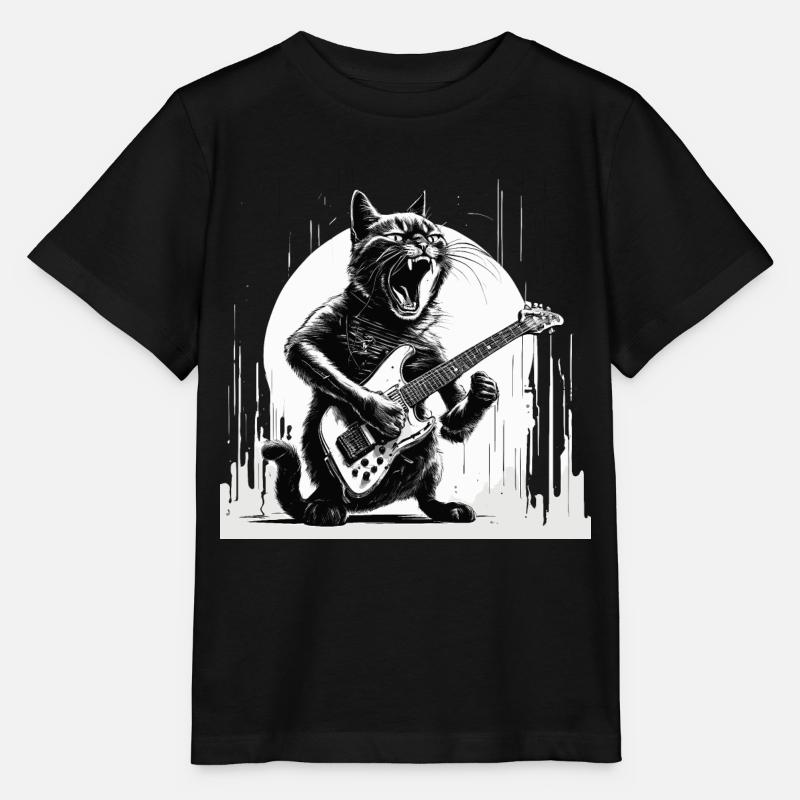 E-Gitarre - Stanley/Stella Kinder T-Shirt MINI CREATOR  - Schwarz